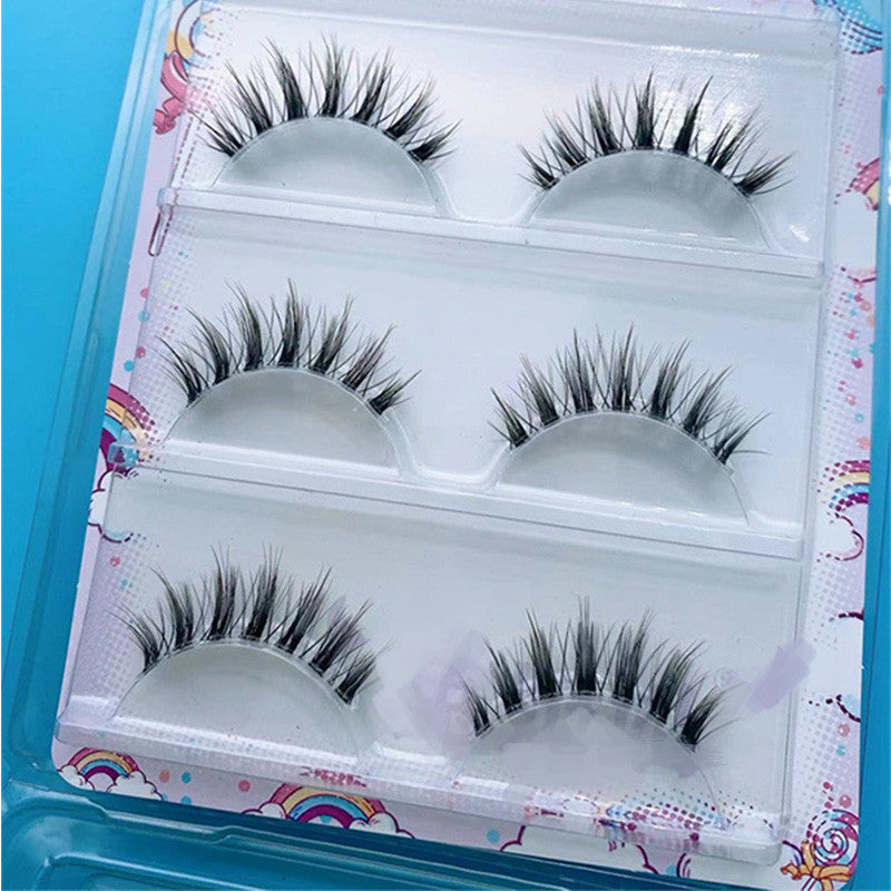 Roots And Distinct False Eyelashes 12mm Long To Send Glue