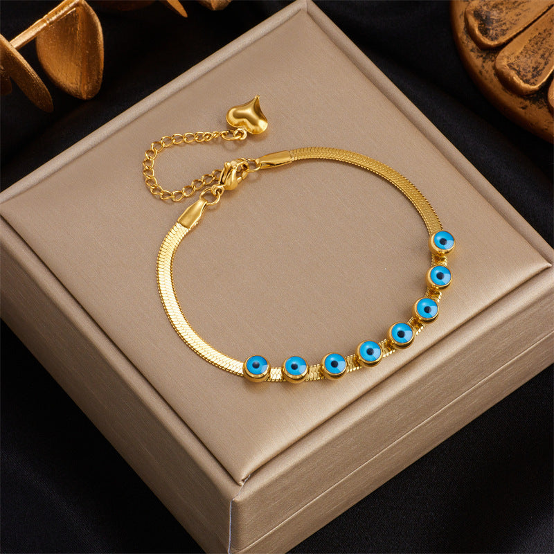 Women's Fashion Three-dimensional Butterfly Titanium Steel Bracelet
