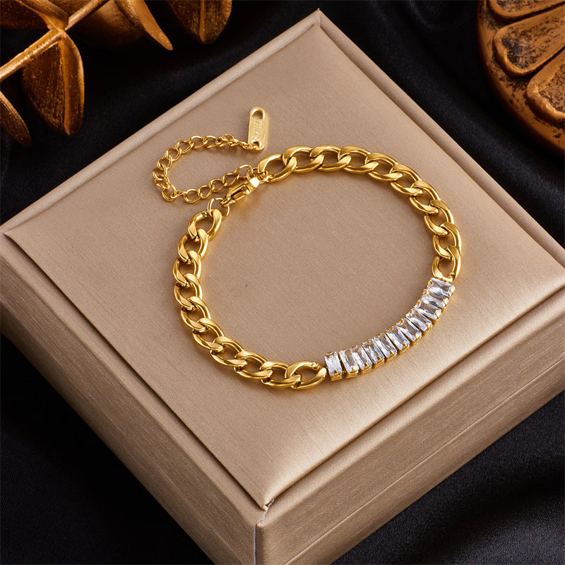 Women's Fashion Three-dimensional Butterfly Titanium Steel Bracelet