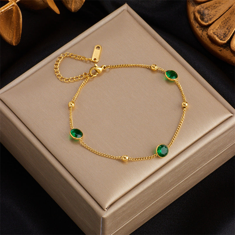 Women's Fashion Three-dimensional Butterfly Titanium Steel Bracelet