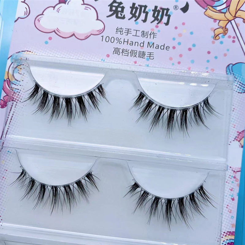 Roots And Distinct False Eyelashes 12mm Long To Send Glue