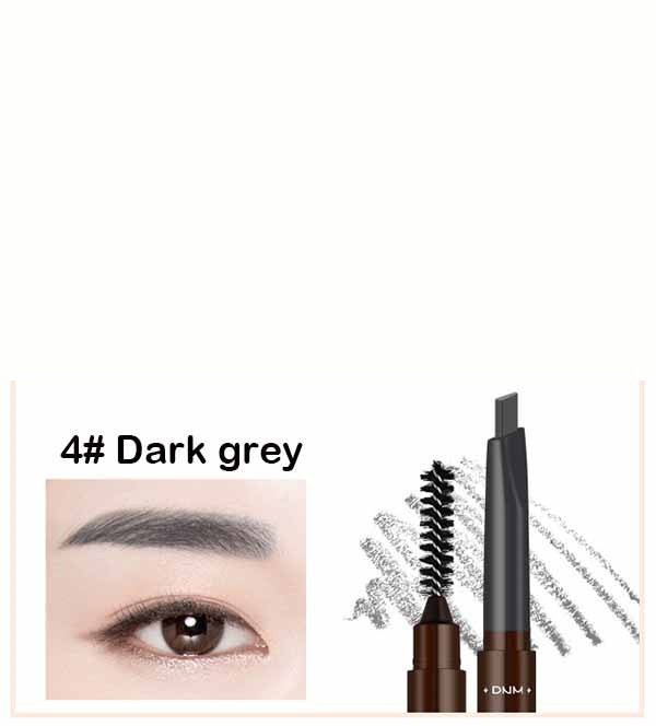 Double Head Automatic Rotating Eyebrow Pencil Waterproof With Brush