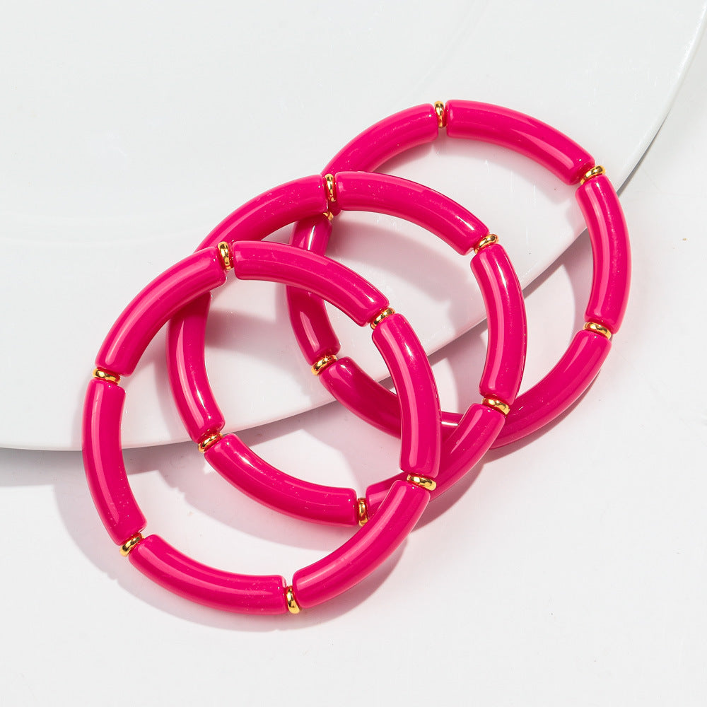European And American Popular Acrylic Elbow Bracelets Ladies