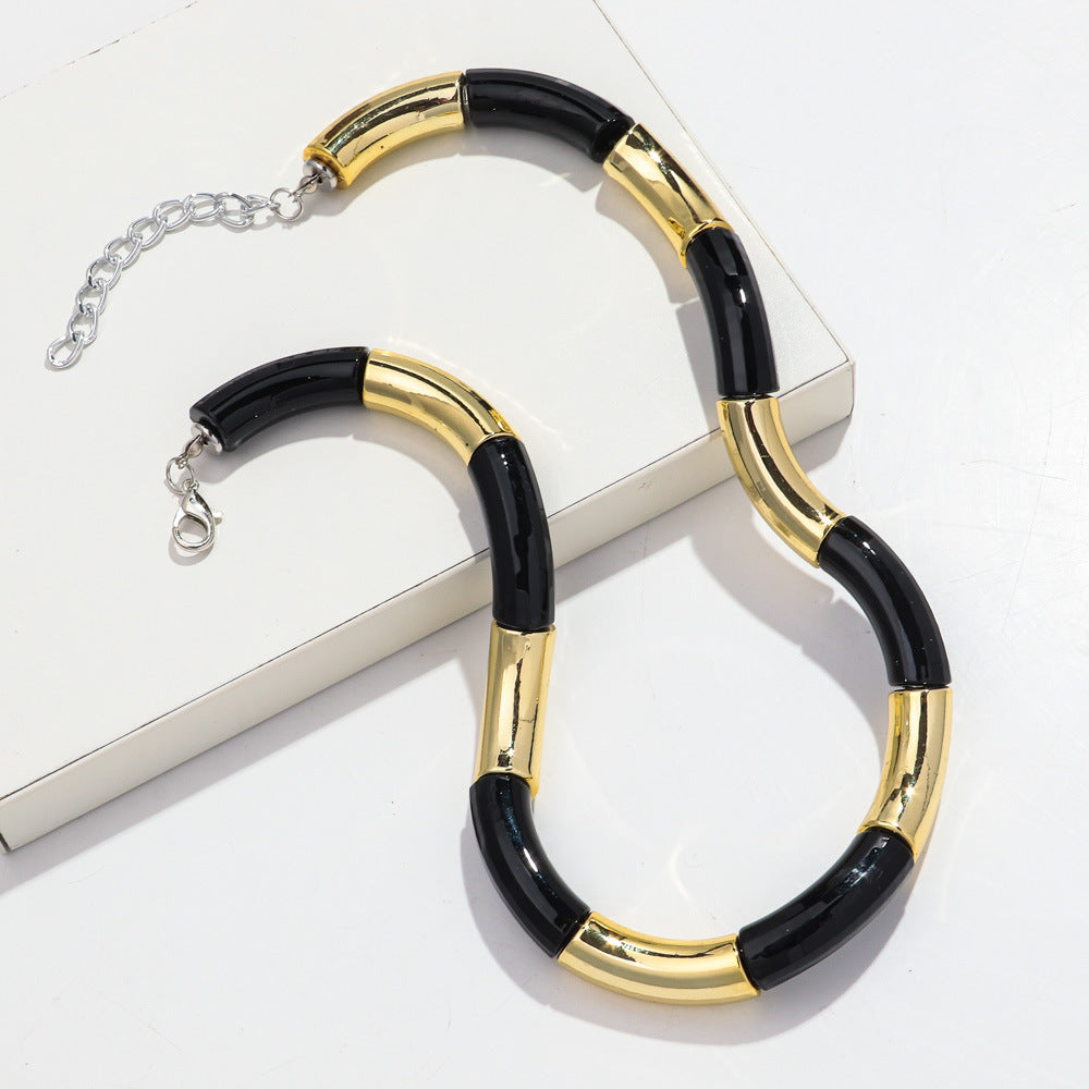 Sweater Neckband Necklace Creative Charm Style Cut Female