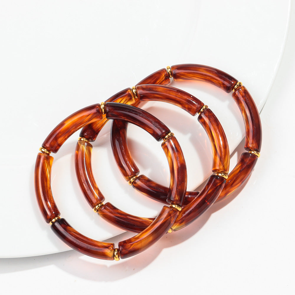 European And American Popular Acrylic Elbow Bracelets Ladies