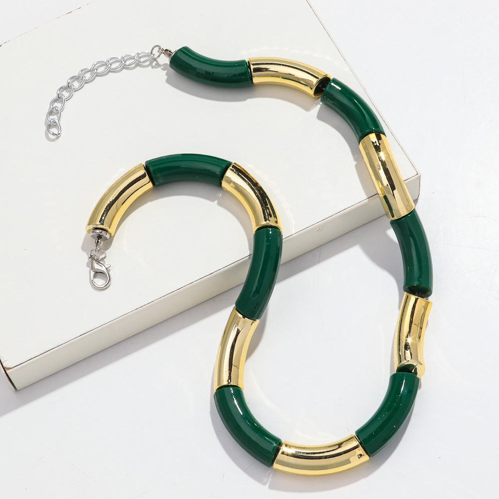 Sweater Neckband Necklace Creative Charm Style Cut Female