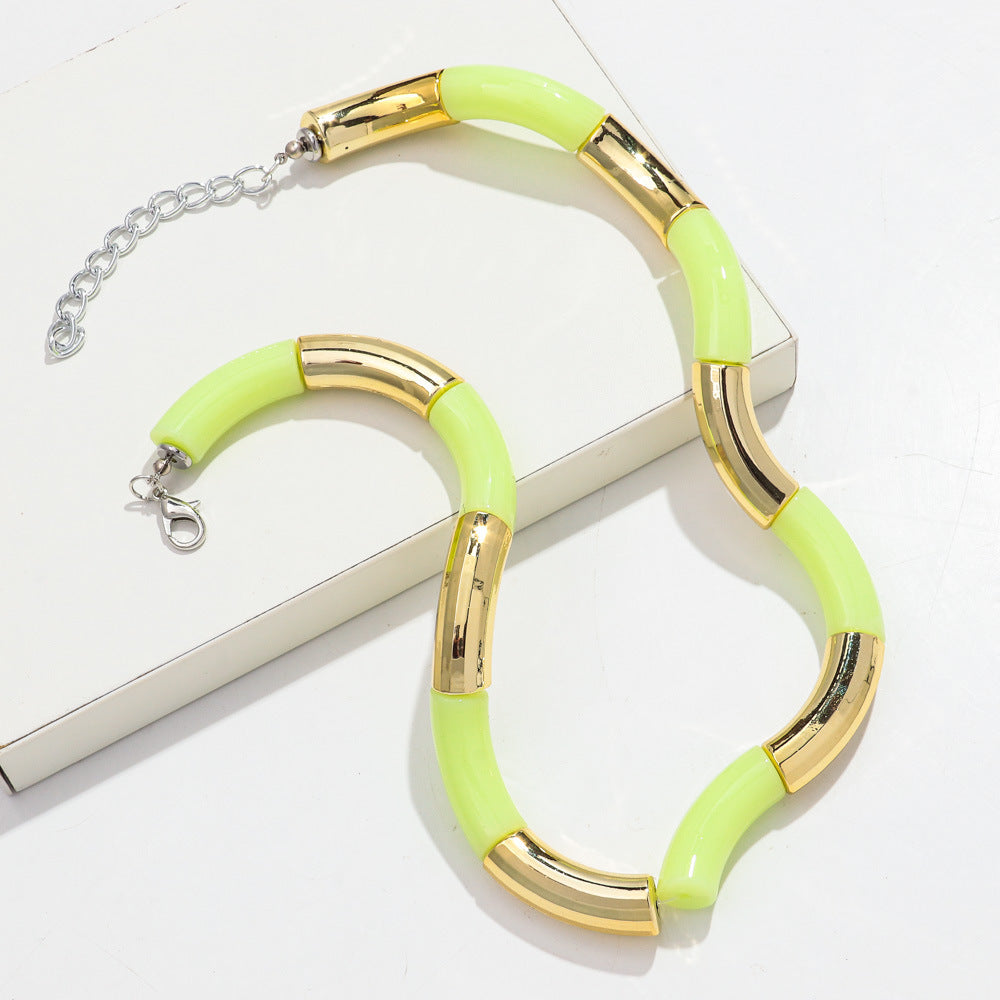 Sweater Neckband Necklace Creative Charm Style Cut Female