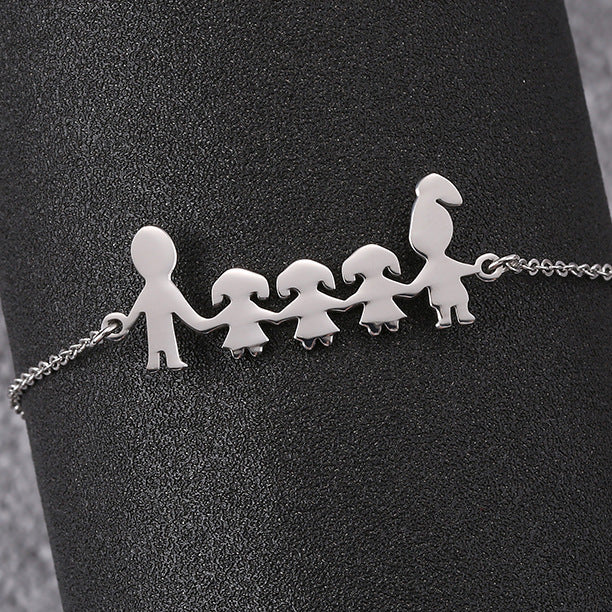 Women's Titanium Steel Gold Plated Bracelet