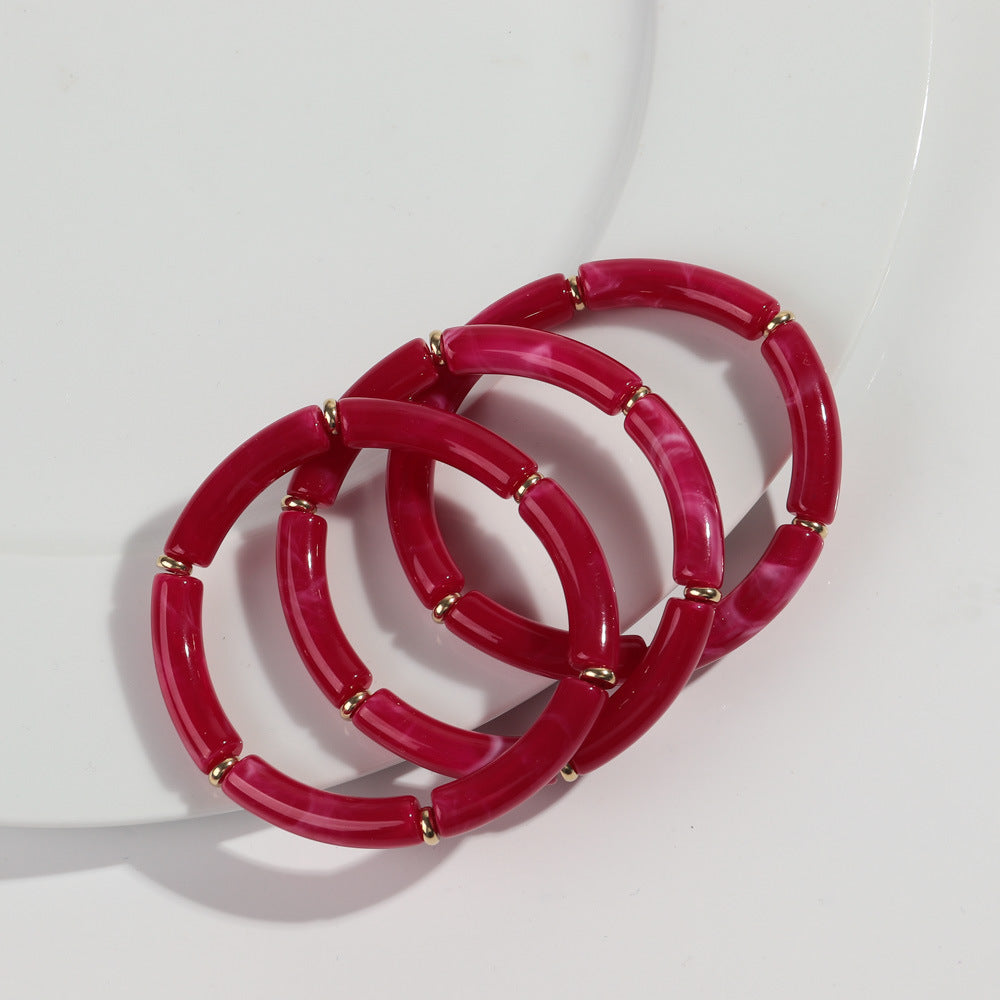 European And American Popular Acrylic Elbow Bracelets Ladies