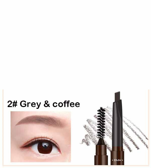 Double Head Automatic Rotating Eyebrow Pencil Waterproof With Brush
