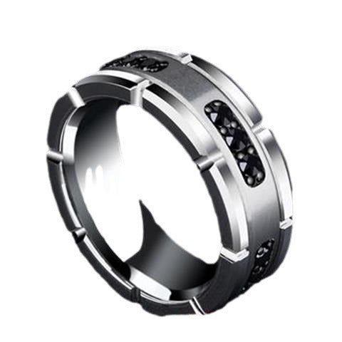 Advanced Men's Tungsten Gold Ring Matte Fashion
