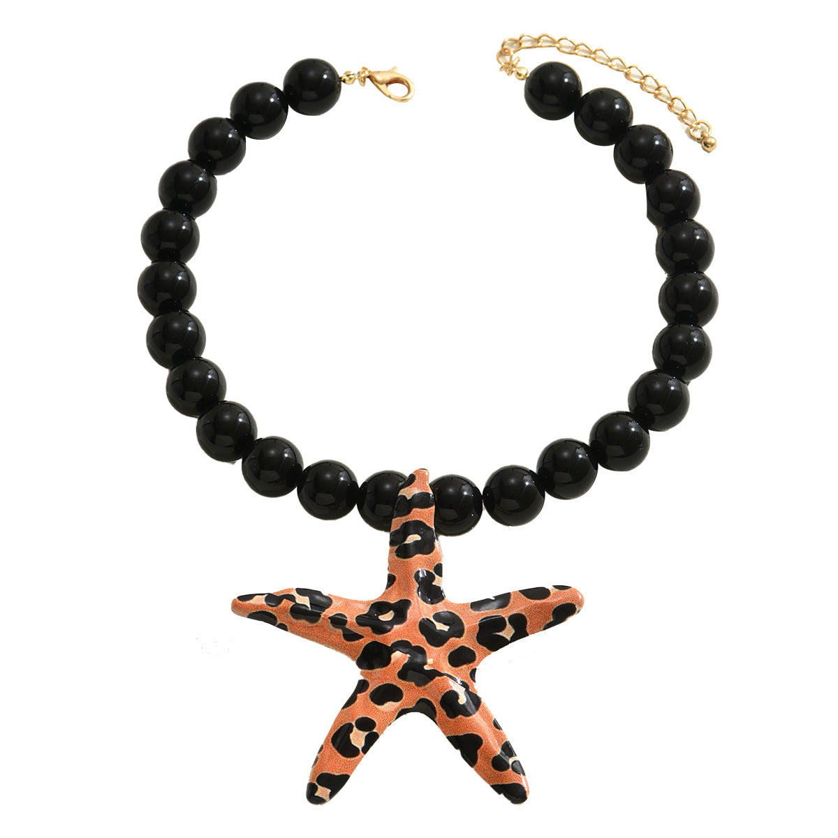 Ladies' Long Necklace Leopard Starfish