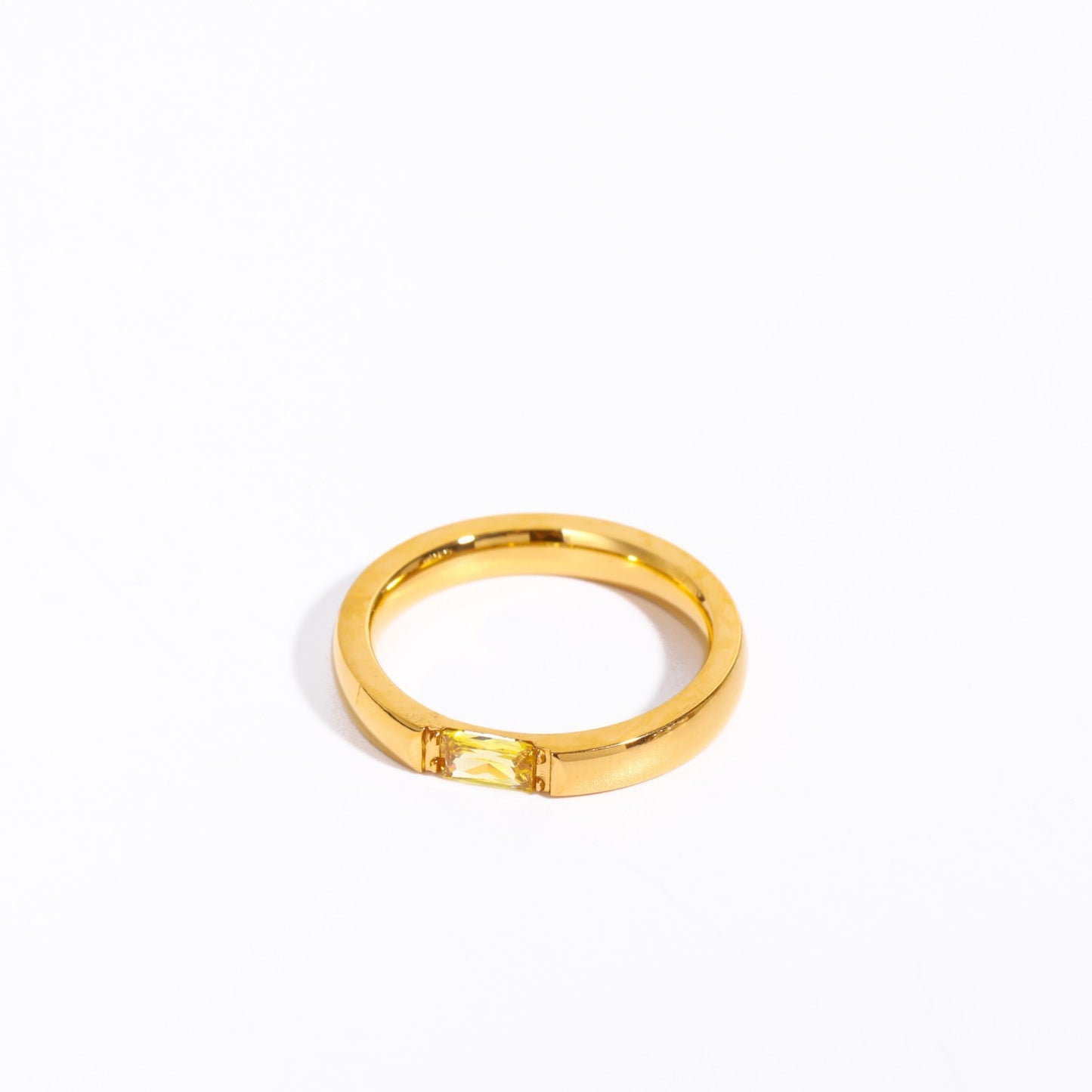 December Color Zircon Ring 18K Gold Plating
