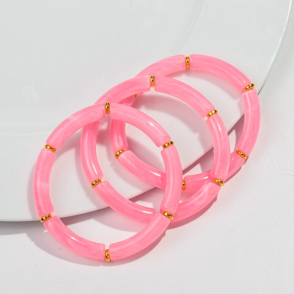 European And American Popular Acrylic Elbow Bracelets Ladies