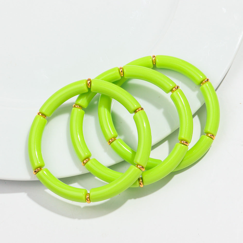 European And American Popular Acrylic Elbow Bracelets Ladies