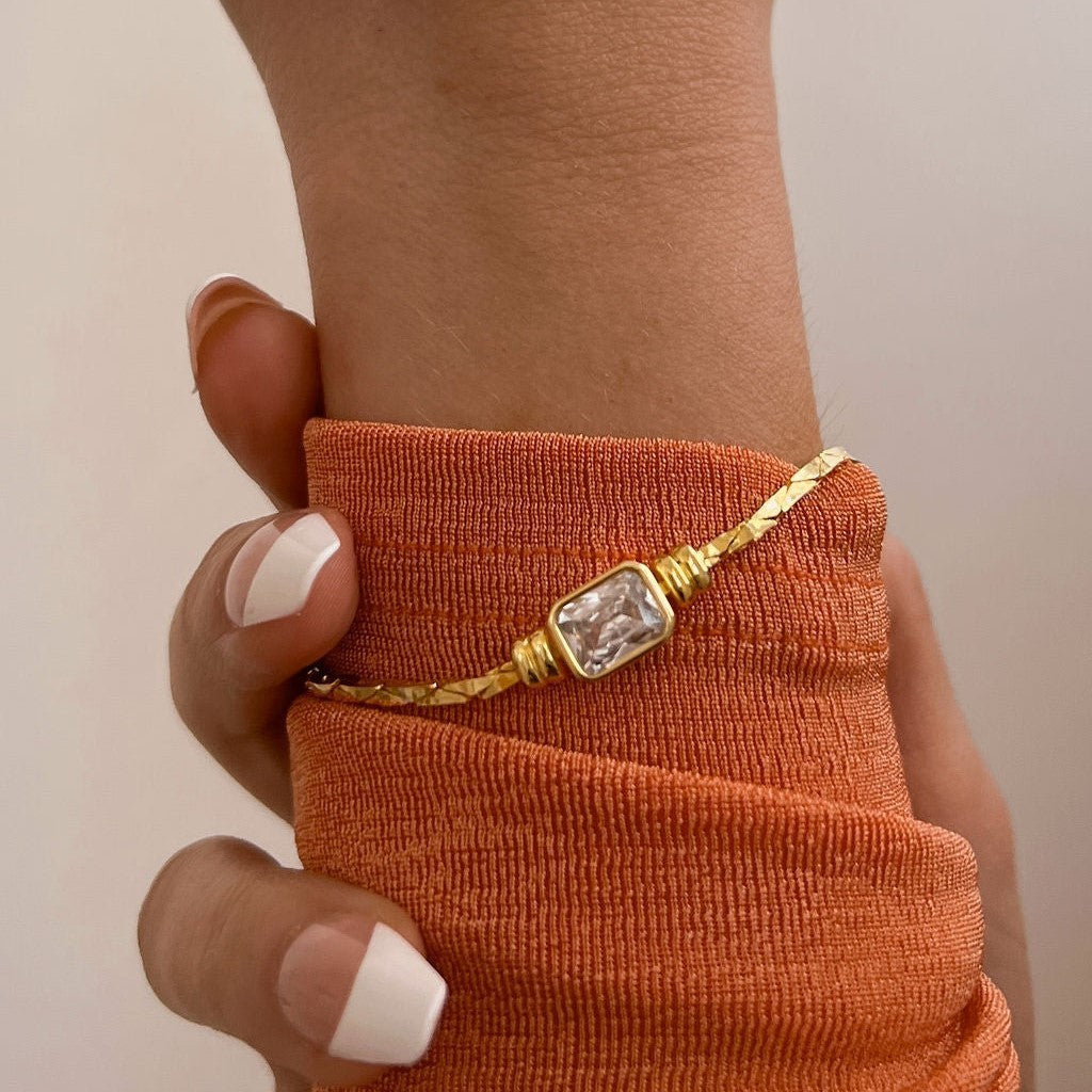 Color-retaining Braided Chain Zircon High Color-retaining Necklace