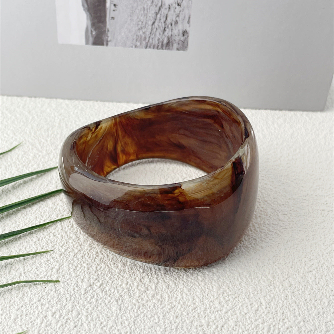 Marble Pattern Acrylic Bracelet Irregular Female