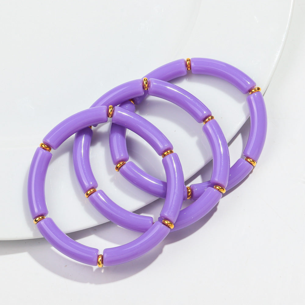 European And American Popular Acrylic Elbow Bracelets Ladies