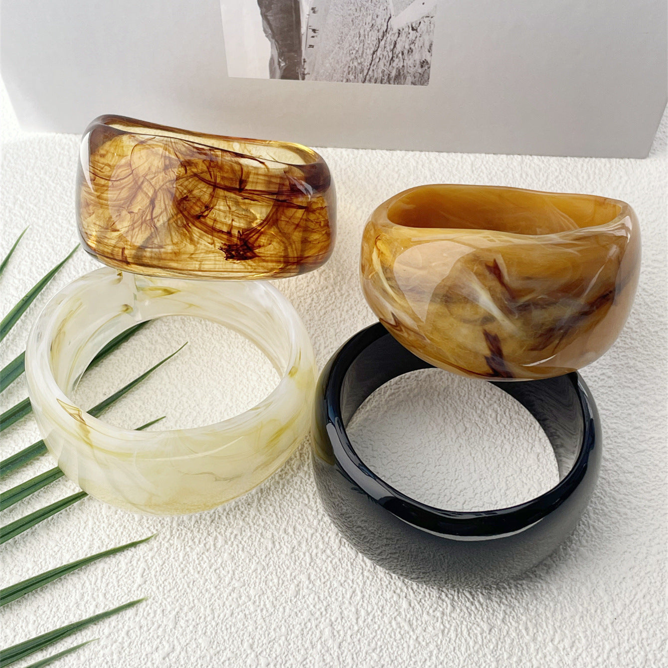 Marble Pattern Acrylic Bracelet Irregular Female
