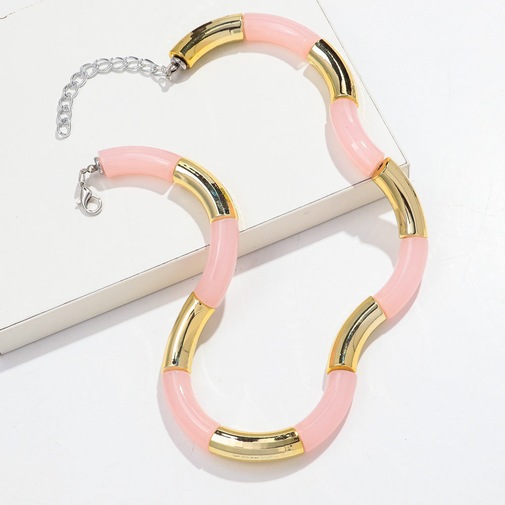 Sweater Neckband Necklace Creative Charm Style Cut Female