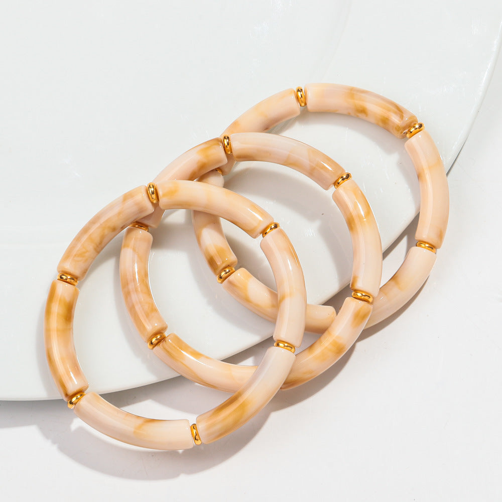 European And American Popular Acrylic Elbow Bracelets Ladies