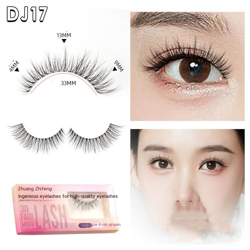 Eyelash Peak Natural False Eyelashes Sheer Root One-pair Package