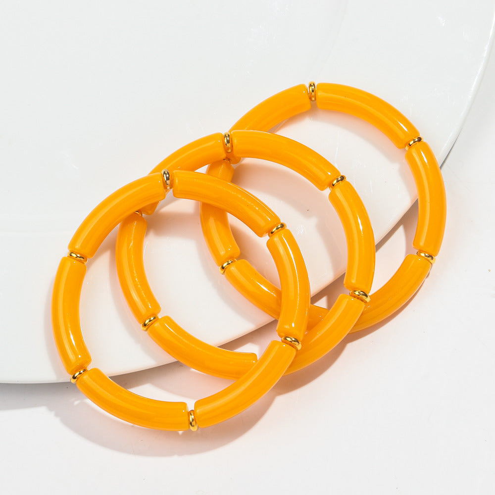 European And American Popular Acrylic Elbow Bracelets Ladies