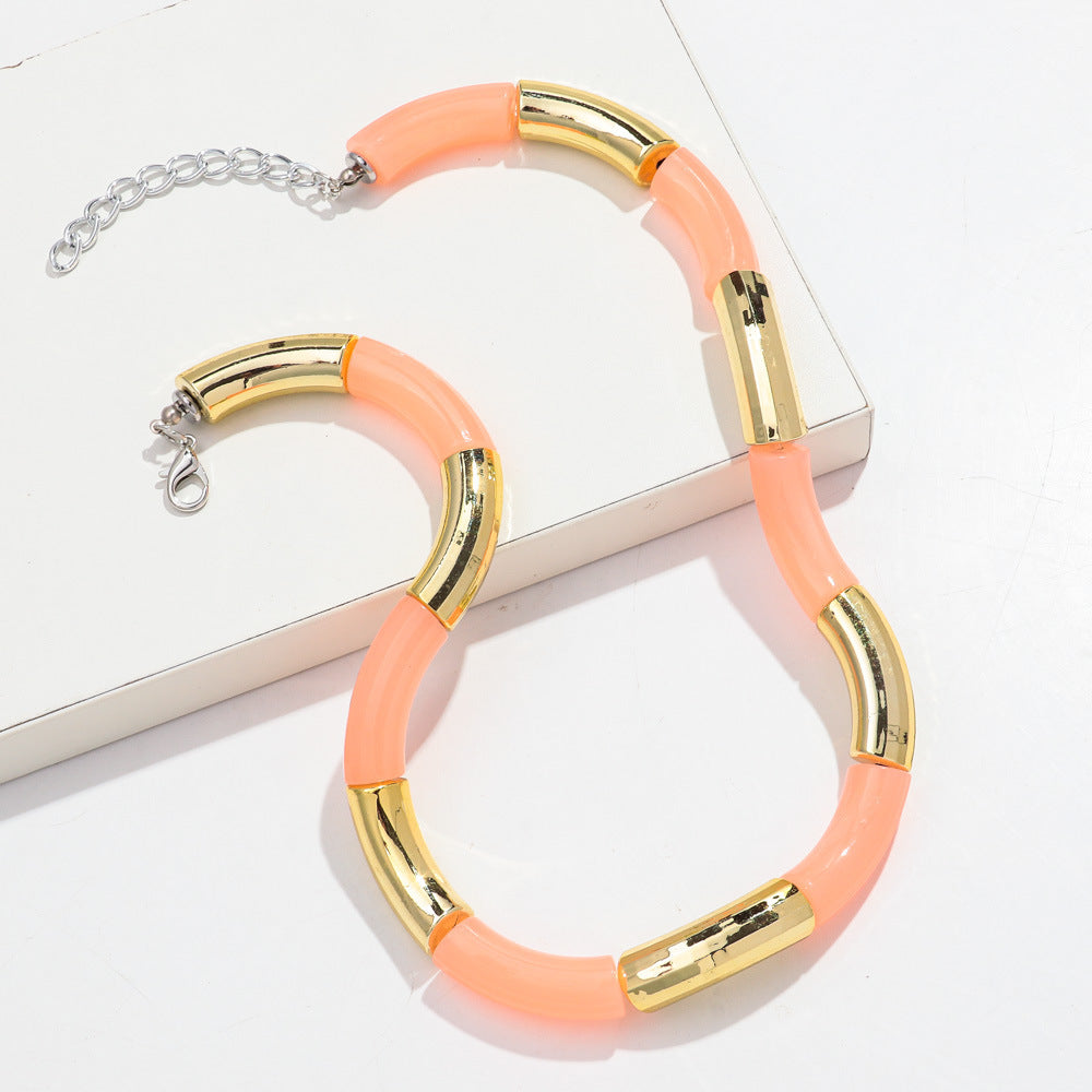 Sweater Neckband Necklace Creative Charm Style Cut Female