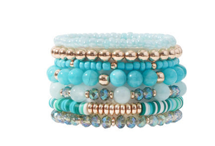 Bohemian Beaded Bracelet Women's Healing Crystal Bracelet