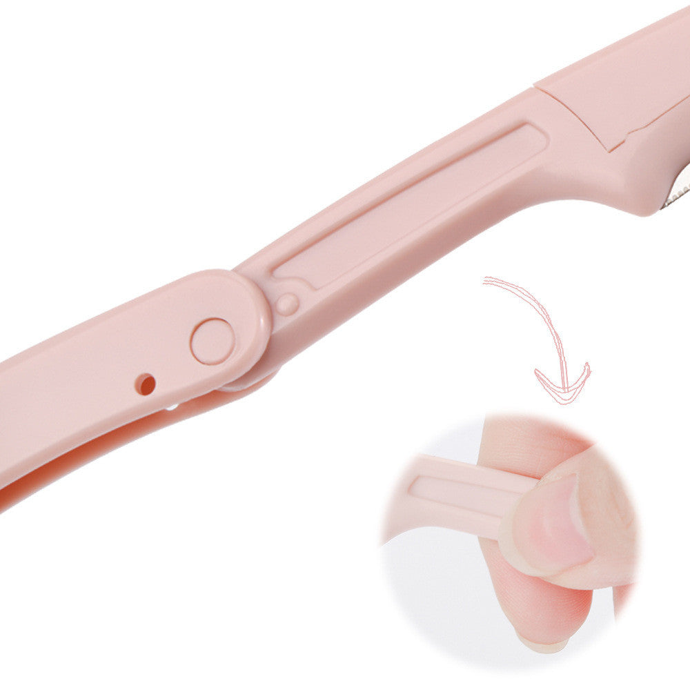 Three-color Foldable Eyebrow Trimmer With Net Beauty Supplies