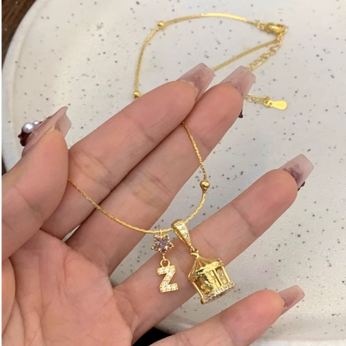 Carousel Necklace Female Sweet