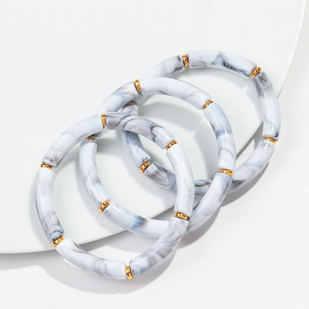 European And American Popular Acrylic Elbow Bracelets Ladies