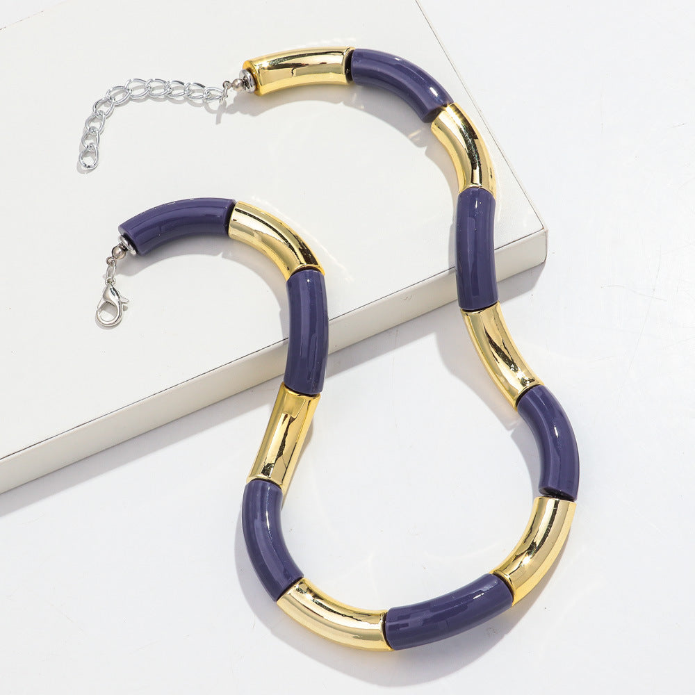 Sweater Neckband Necklace Creative Charm Style Cut Female
