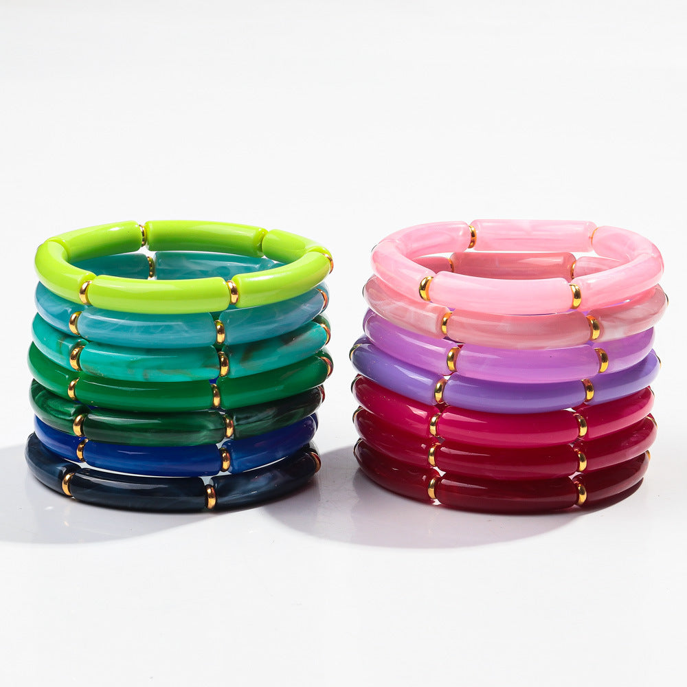 European And American Popular Acrylic Elbow Bracelets Ladies