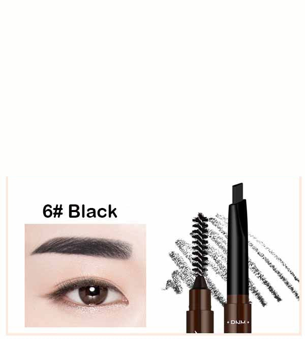 Double Head Automatic Rotating Eyebrow Pencil Waterproof With Brush