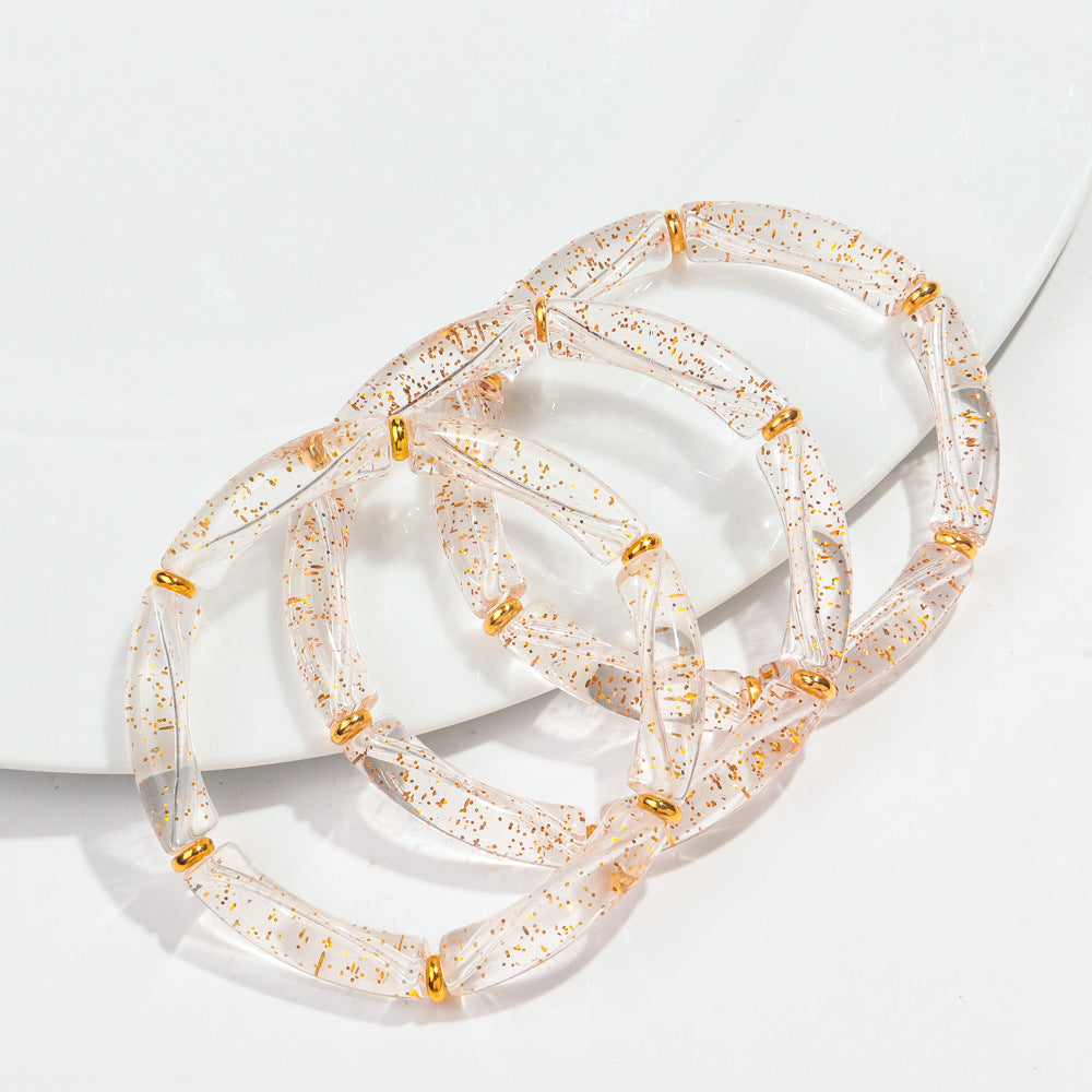 European And American Popular Acrylic Elbow Bracelets Ladies