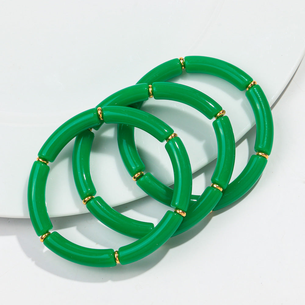 European And American Popular Acrylic Elbow Bracelets Ladies