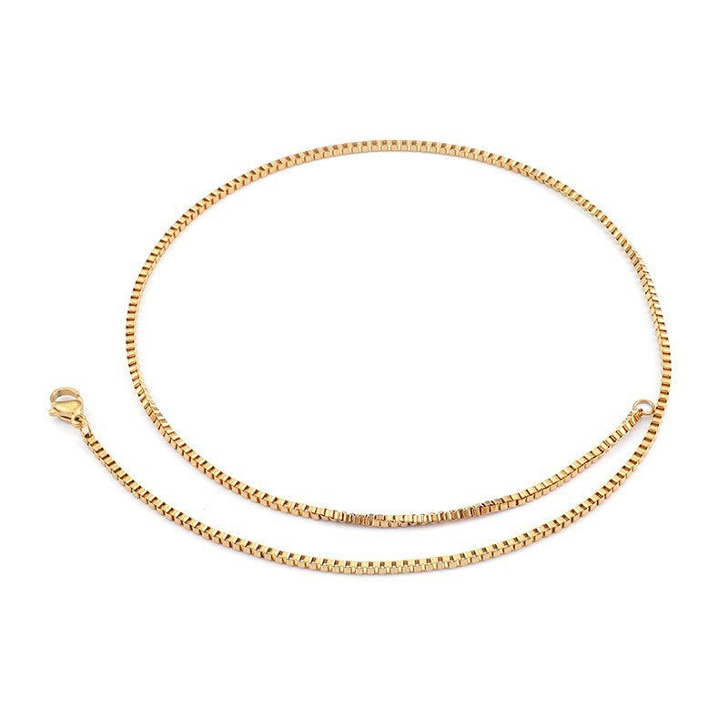 Titanium Steel Furnace Vacuum Plating Necklace
