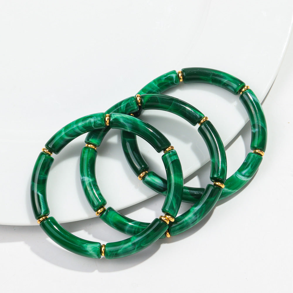 European And American Popular Acrylic Elbow Bracelets Ladies