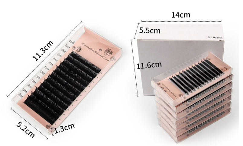 Grafting Eyelash Single Dense Row Round Hair Planting