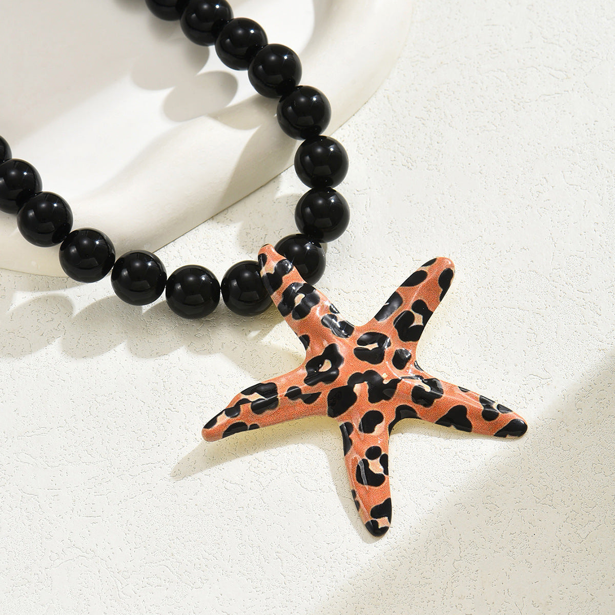 Ladies' Long Necklace Leopard Starfish