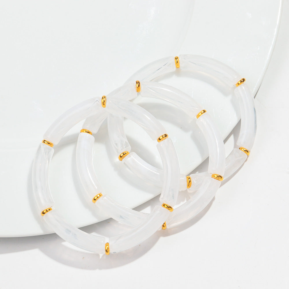European And American Popular Acrylic Elbow Bracelets Ladies
