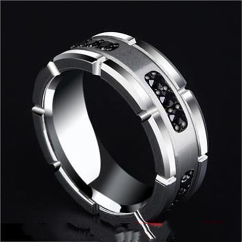 Advanced Men's Tungsten Gold Ring Matte Fashion