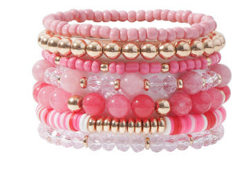 Bohemian Beaded Bracelet Women's Healing Crystal Bracelet
