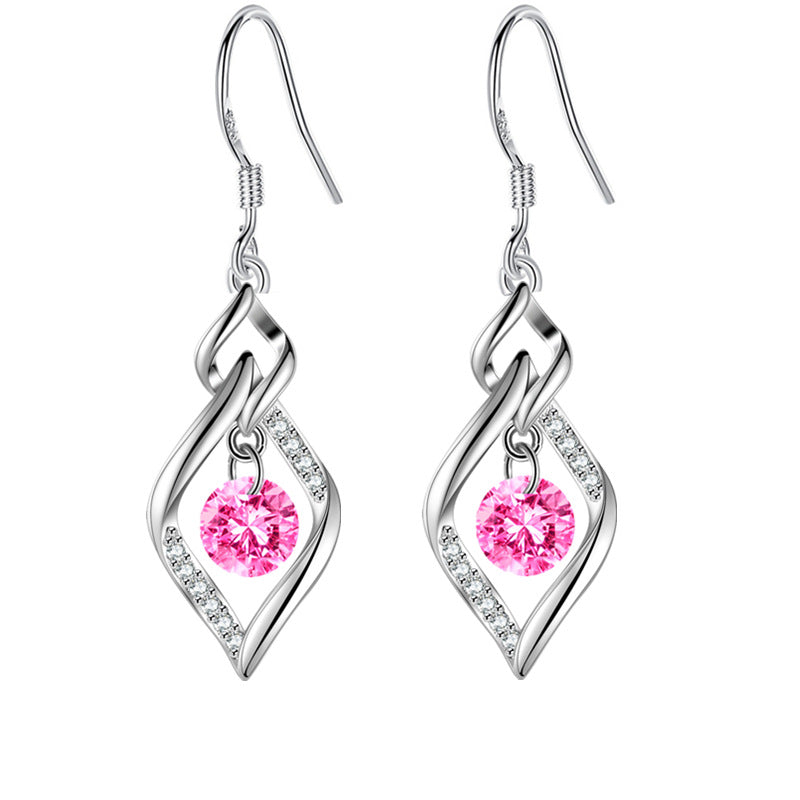 New Twist Water Drop Rotating Earrings For Women