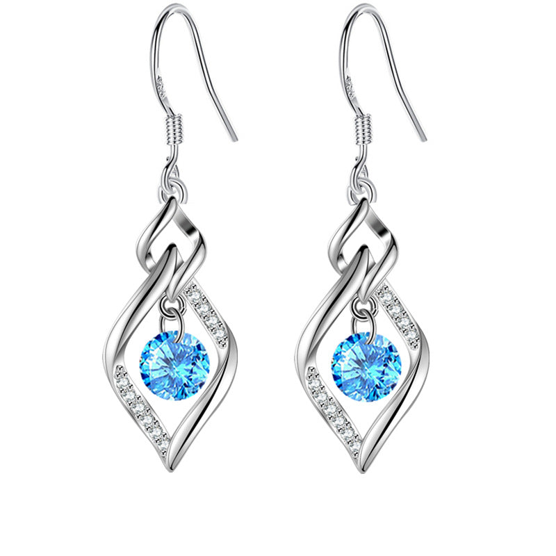 New Twist Water Drop Rotating Earrings For Women