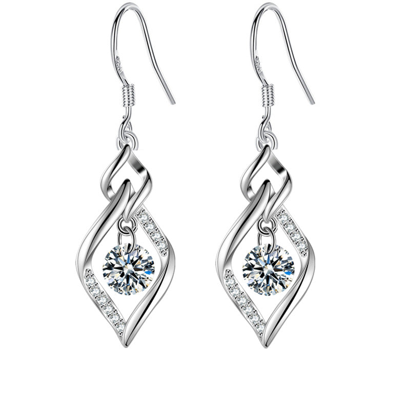 New Twist Water Drop Rotating Earrings For Women