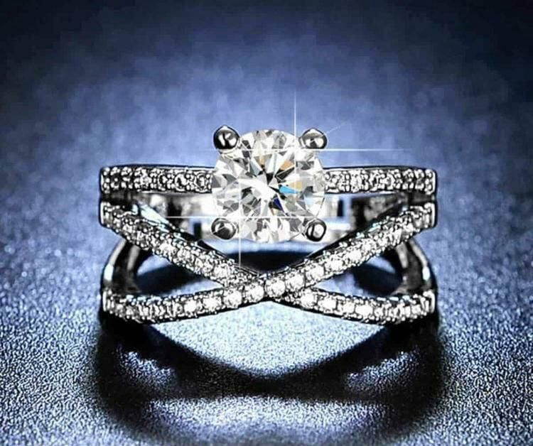 Layered diamond ring imported