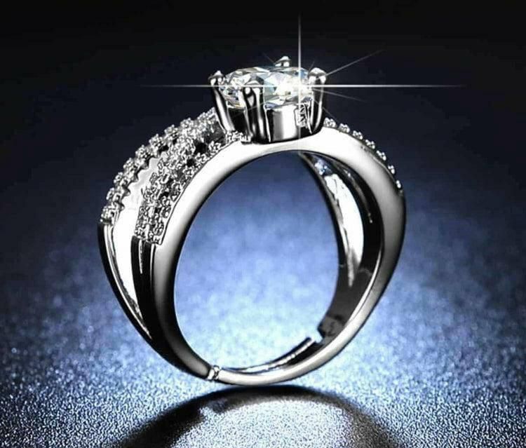 Layered diamond ring imported