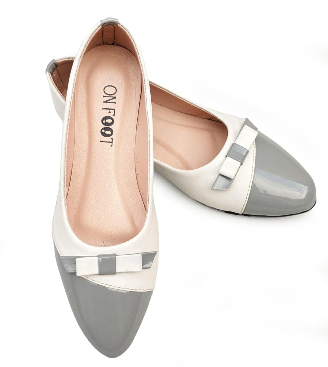 Women's Rexine Fancy Pumps (Grey)